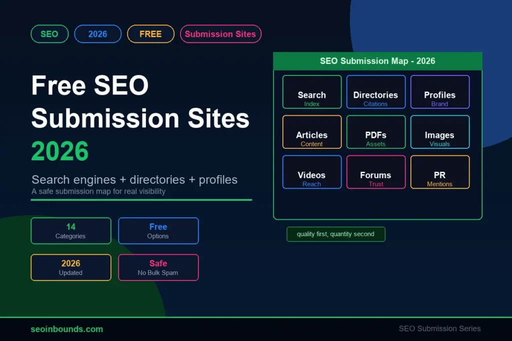 Free SEO submission sites 2026 guide for backlinks, indexing, directories, profiles, and off-page SEO