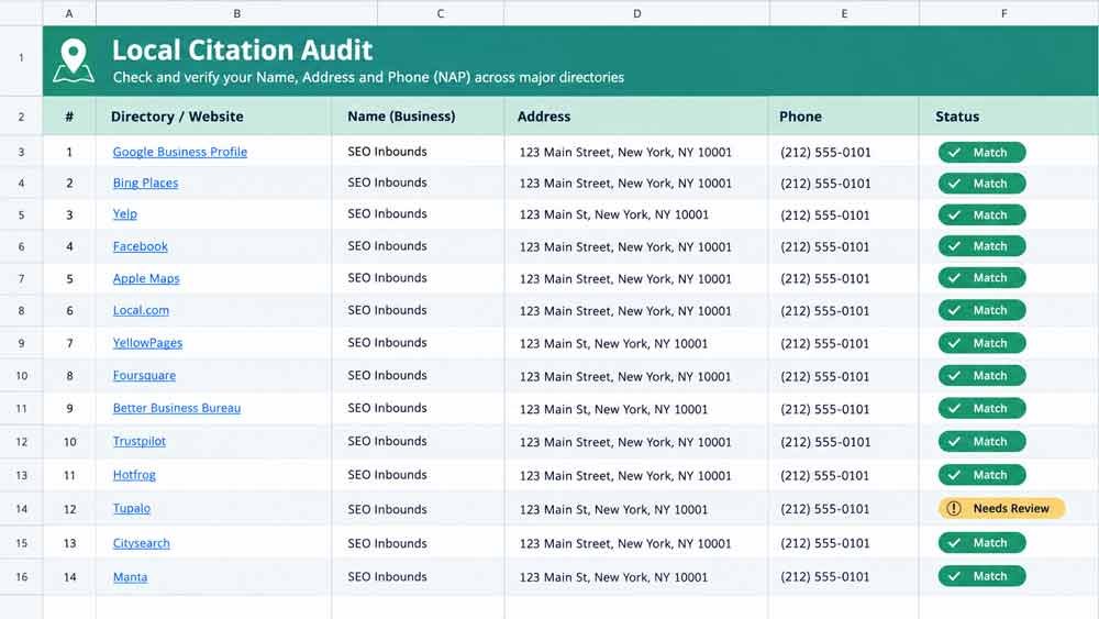 Local-Citation-Audit-Spreadsheet Local-Citation-Audit-Spreadsheet